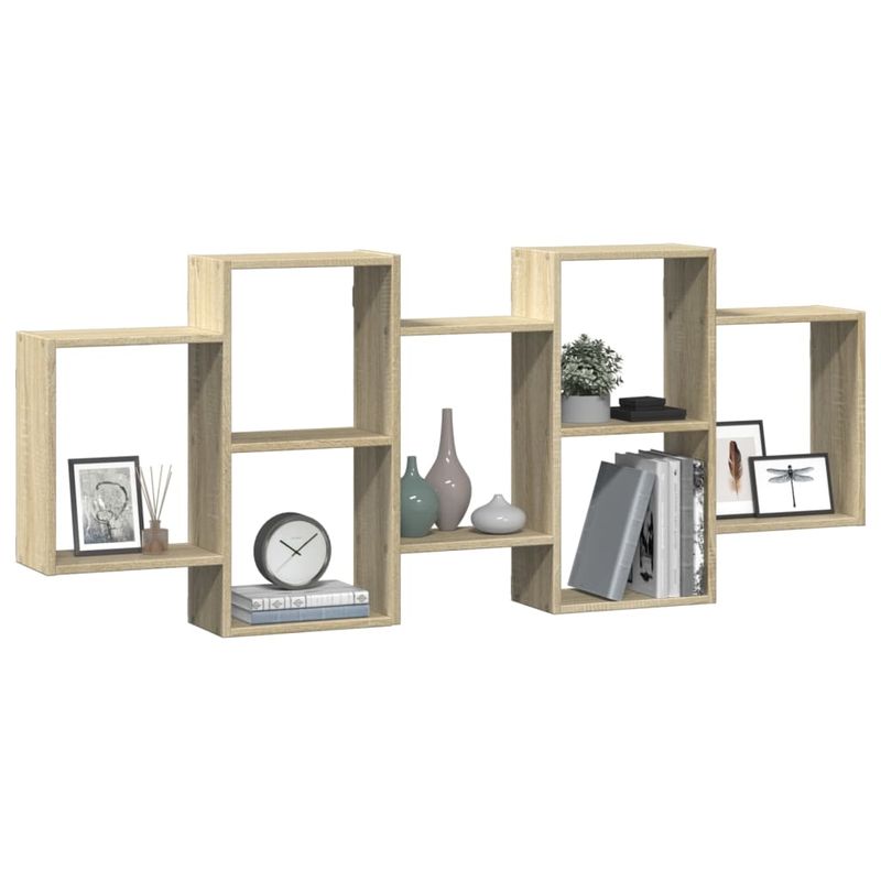 Casa si Gradina - Mobilier - Biblioteci si rafturi - Rafturi - Raft de perete, stejar sonoma, 159x18x65 cm, lemn prelucrat - Infinity.ro