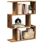 Casa si Gradina - Mobilier - Biblioteci si rafturi - Biblioteci - Biblioteca/separator 3 niveluri lemn vechi 70x24x97 cm lemn - Infinity.ro