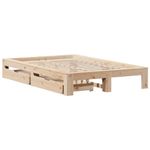 Casa si Gradina - Mobilier - Paturi si accesorii - Paturi - Cadru de pat fara saltea, 135x190 cm, lemn masiv de pin - Infinity.ro