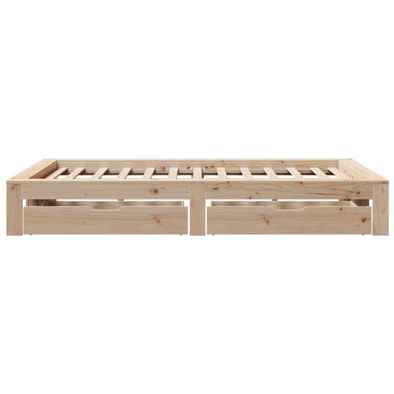 Casa si Gradina - Mobilier - Paturi si accesorii - Paturi - Cadru de pat fara saltea, 135x190 cm, lemn masiv de pin - Infinity.ro