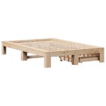 Casa si Gradina - Mobilier - Paturi si accesorii - Paturi - Cadru de pat fara saltea, 135x190 cm, lemn masiv de pin - Infinity.ro