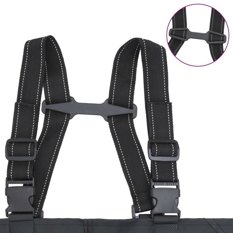 Sport si Outdoor - Echipament Sportiv - Imbracaminte sport - Combinezoane sport - Salopeta cu pieptar, cizme si curea, negru, marimea 46 - Infinity.ro