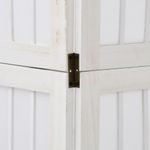 Casa si Gradina - Decoratiuni - Pereti despartitori si paravane - Paravan camera 3 panouri, alb, lemn masiv paulownia - Infinity.ro