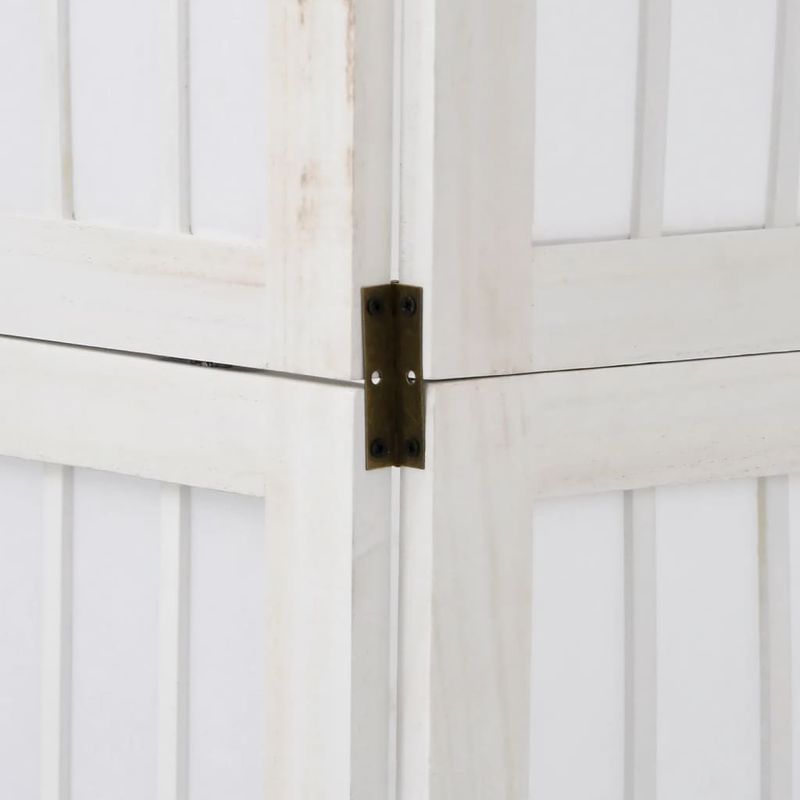 Casa si Gradina - Decoratiuni - Pereti despartitori si paravane - Paravan camera 3 panouri, alb, lemn masiv paulownia - Infinity.ro