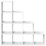 Casa si Gradina - Mobilier - Biblioteci si rafturi - Biblioteci - Biblioteca/separator 4 niveluri, alb, 131,5x29x131,5 cm lemn - Infinity.ro