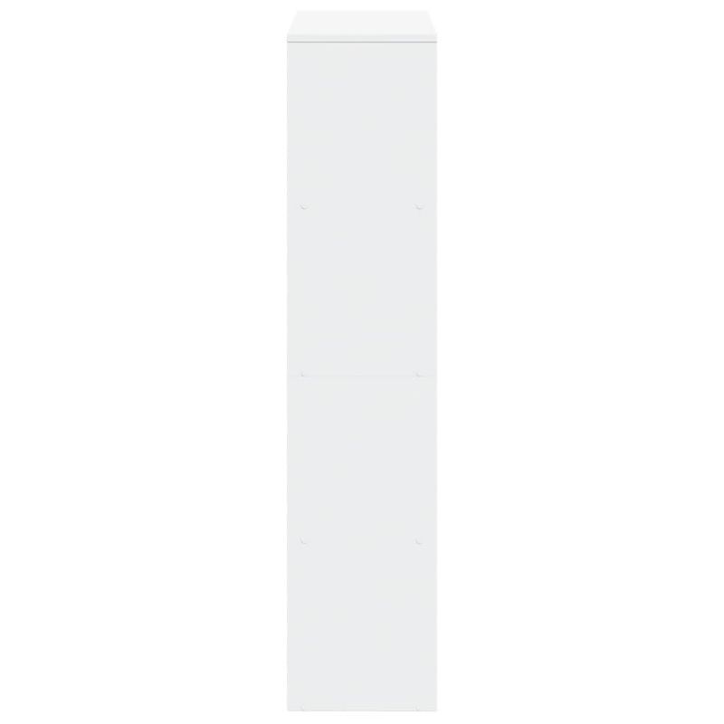 Casa si Gradina - Mobilier - Biblioteci si rafturi - Biblioteci - Biblioteca/separator 4 niveluri, alb, 131,5x29x131,5 cm lemn - Infinity.ro