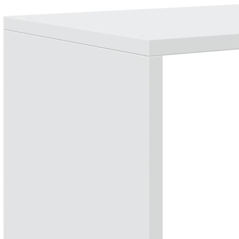 Casa si Gradina - Mobilier - Biblioteci si rafturi - Biblioteci - Biblioteca/separator 4 niveluri, alb, 131,5x29x131,5 cm lemn - Infinity.ro