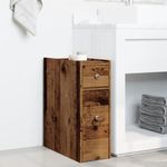 Casa si Gradina - Mobilier - Dulapuri si sifoniere - Dulapuri - Dulap de baie ingust cu roti, lemn vechi, lemn prelucrat - Infinity.ro