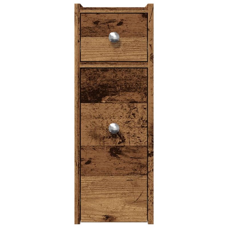 Casa si Gradina - Mobilier - Dulapuri si sifoniere - Dulapuri - Dulap de baie ingust cu roti, lemn vechi, lemn prelucrat - Infinity.ro