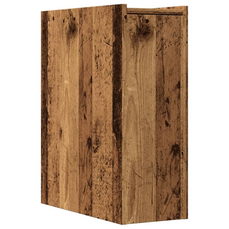 Casa si Gradina - Mobilier - Dulapuri si sifoniere - Dulapuri - Dulap de baie ingust cu roti, lemn vechi, lemn prelucrat - Infinity.ro