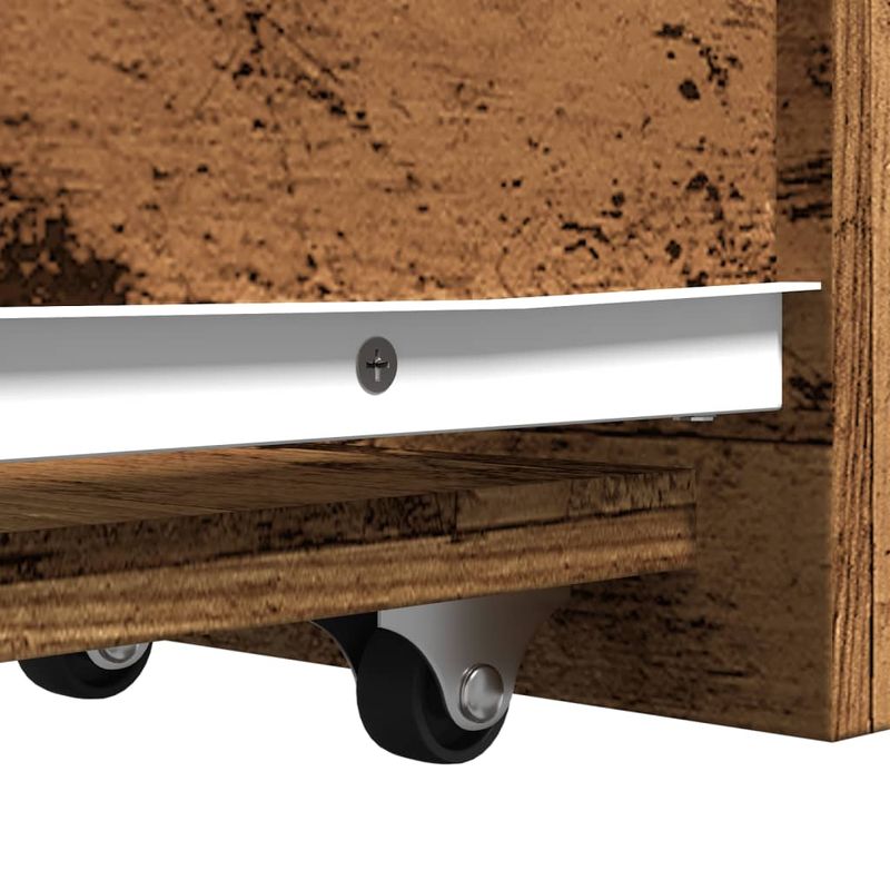 Casa si Gradina - Mobilier - Dulapuri si sifoniere - Dulapuri - Dulap de baie ingust cu roti, lemn vechi, lemn prelucrat - Infinity.ro
