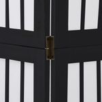 Casa si Gradina - Decoratiuni - Pereti despartitori si paravane - Paravan de camera cu 5 panouri, negru, lemn masiv paulownia - Infinity.ro