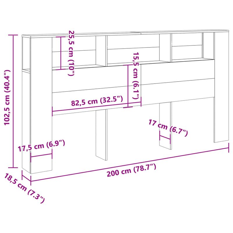 Casa si Gradina - Mobilier - Dulapuri si sifoniere - Dulapuri - Tablie pat/dulap lemn artizanal 200x18,5x102,5cm lemn prelucrat - Infinity.ro
