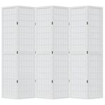 Casa si Gradina - Decoratiuni - Pereti despartitori si paravane - Paravan camera 6 panouri, alb, lemn masiv paulownia - Infinity.ro