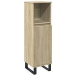 Casa si Gradina - Mobilier - Seturi de mobilier - Seturi baie - Set mobilier de baie, 3 piese, stejar sonoma, lemn prelucrat - Infinity.ro