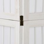 Casa si Gradina - Decoratiuni - Pereti despartitori si paravane - Paravan camera 4 panouri, alb, lemn masiv paulownia - Infinity.ro