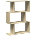Casa si Gradina - Mobilier - Biblioteci si rafturi - Biblioteci - Biblioteca/separator 3 niveluri stejar sonoma 70x24x97 cm lemn - Infinity.ro