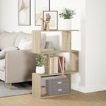 Casa si Gradina - Mobilier - Biblioteci si rafturi - Biblioteci - Biblioteca/separator 3 niveluri stejar sonoma 70x24x97 cm lemn - Infinity.ro
