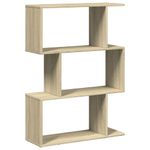 Casa si Gradina - Mobilier - Biblioteci si rafturi - Biblioteci - Biblioteca/separator 3 niveluri stejar sonoma 70x24x97 cm lemn - Infinity.ro