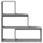 Casa si Gradina - Mobilier - Biblioteci si rafturi - Biblioteci - Biblioteca/separator 3 niveluri gri sonoma 123x29x123 cm lemn - Infinity.ro