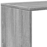 Casa si Gradina - Mobilier - Biblioteci si rafturi - Biblioteci - Biblioteca/separator 3 niveluri gri sonoma 123x29x123 cm lemn - Infinity.ro