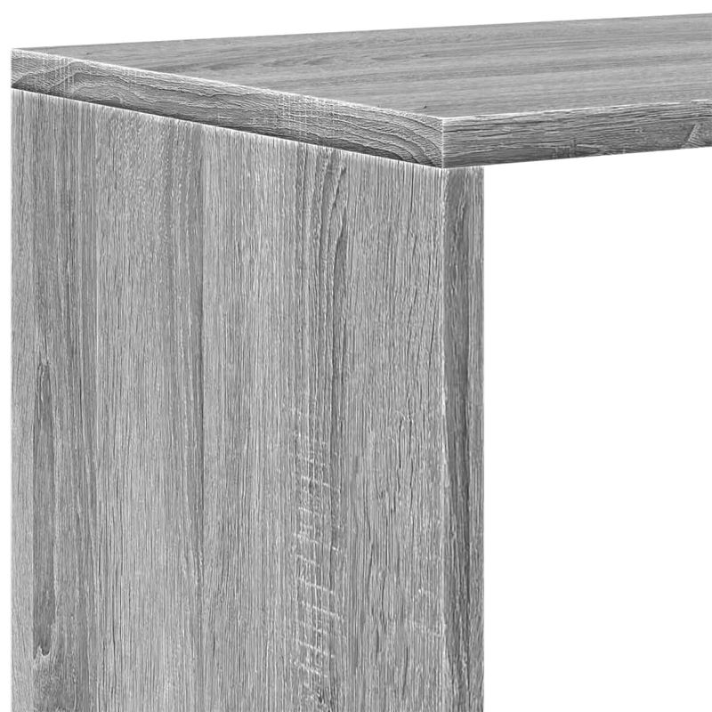 Casa si Gradina - Mobilier - Biblioteci si rafturi - Biblioteci - Biblioteca/separator 3 niveluri gri sonoma 123x29x123 cm lemn - Infinity.ro