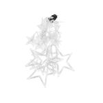 Casa si Gradina - Decoratiuni - Decoratiuni de sezon - Instalatie luminoasa tip perdea, model stea mare, alb cald, 8 moduri iluminare, interior-exterior, IP44, 138 LED, 2.5 m - Infinity.ro