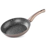 Casa si Gradina - Bucatarie si vesela - Vase pentru gatit - Tigai si seturi - Tigaie, Coffee Brown Line, 26 cm, MagicHome - Infinity.ro