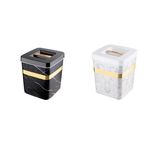 Casa si Gradina - Mobilier - Organizare si depozitare - Cutii depozitare - Cutie pentru depozitare marmorata, 2 Litri, ARS 413 - Infinity.ro