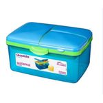 Casa si Gradina - Bucatarie si vesela - Organizare si depozitare bucatarie - Cutii alimentare - Cutie alimente plastic compartimentata 2L, Lunch Quaddie 3970-02 - Infinity.ro