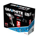 Casa si Gradina - Constructii - Scule electrice si accesorii - Masini de gaurit si insurubat - Masina de insurubat, de impact, cu acumulator 2 Ah, incarcator 18 V Li-ion, 180 Nm, 1/2", Graphite Energy - Infinity.ro