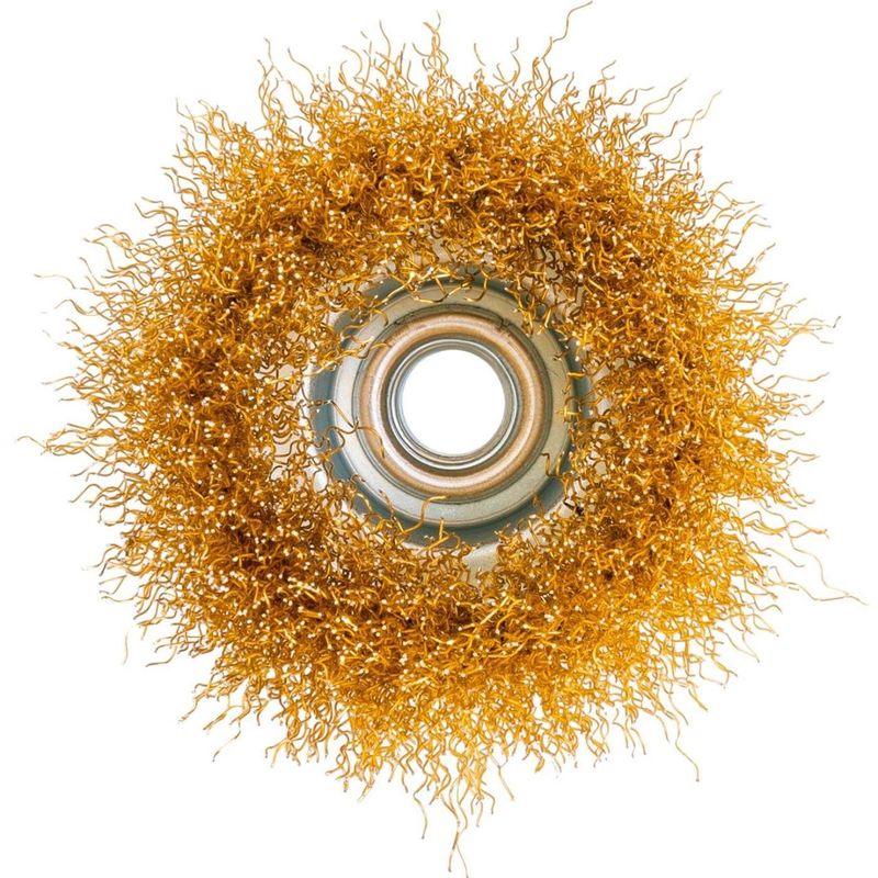 Casa si Gradina - Constructii - Scule electrice si accesorii - Accesorii polizare si slefuire - Perie sarma alama, tip cupa, M14, 75 mm, Richmann - Infinity.ro