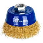 Casa si Gradina - Constructii - Scule electrice si accesorii - Accesorii polizare si slefuire - Perie sarma alama, tip cupa, M14, 75 mm, Richmann - Infinity.ro