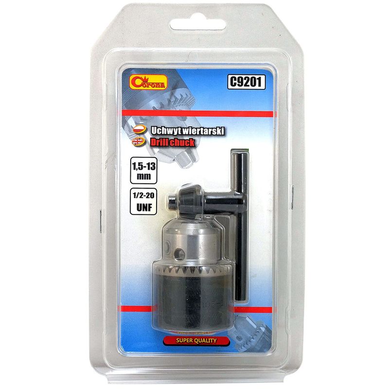 Casa si Gradina - Constructii - Scule electrice si accesorii - Seturi si accesorii pentru gaurit si insurubat - Mandrina metalica, cu cheie, 1/2", 1.5-13 mm, Richmann - Infinity.ro