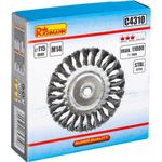 Casa si Gradina - Constructii - Scule electrice si accesorii - Scule multifunctionale si accesorii - Perie sarma otel, circulara, cu toroane, M14, 115 mm, Richmann - Infinity.ro