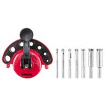 Casa si Gradina - Constructii - Scule electrice si accesorii - Seturi si accesorii pentru gaurit si insurubat - Ghidaj cu ventuza, cu 7 carote diamantate, 4-12 mm, Verto - Infinity.ro