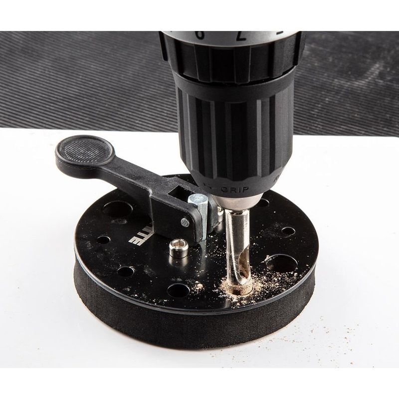 Casa si Gradina - Constructii - Scule electrice si accesorii - Seturi si accesorii pentru gaurit si insurubat - Ghidaj cu ventuza, cu 5 carote diamantate, 5-12 mm, Graphite - Infinity.ro