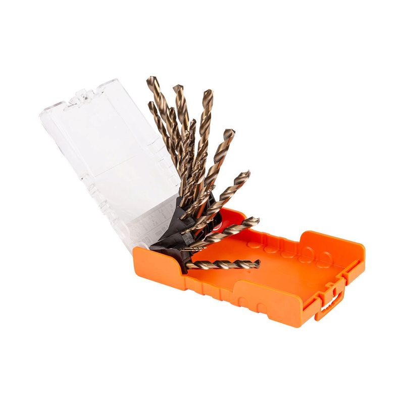 Casa si Gradina - Constructii - Scule electrice si accesorii - Seturi si accesorii pentru gaurit si insurubat - Set 19 burghie cobalt pentru metal, 1-10 mm, Richmann Exclusive - Infinity.ro