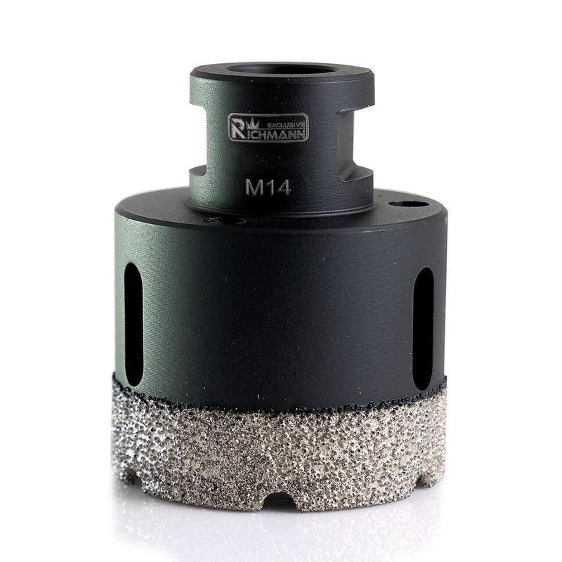 Casa si Gradina - Constructii - Scule electrice si accesorii - Seturi si accesorii pentru gaurit si insurubat - Carota diamantata, vacuum brazed, M14, 55 mm, Richmann Exclusive - Infinity.ro