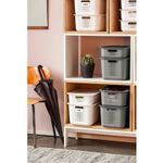 Casa si Gradina - Mobilier - Organizare si depozitare - Cutii depozitare - Cutie depozitare si organizare, SmartStore Recycled 15, din plastic reciclat, Alb, 10L, 37x28x15 cm - Infinity.ro