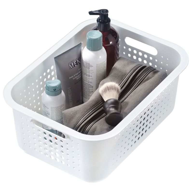Casa si Gradina - Mobilier - Organizare si depozitare - Cutii depozitare - Cutie depozitare si organizare, SmartStore Recycled 15, din plastic reciclat, Alb, 10L, 37x28x15 cm - Infinity.ro