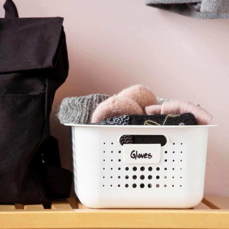 Casa si Gradina - Mobilier - Organizare si depozitare - Cutii depozitare - Cutie depozitare si organizare, SmartStore Recycled 15, din plastic reciclat, Alb, 10L, 37x28x15 cm - Infinity.ro