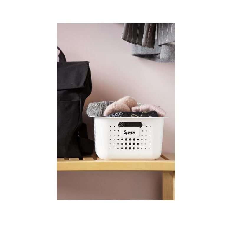 Casa si Gradina - Mobilier - Organizare si depozitare - Cutii depozitare - Cutie depozitare si organizare, SmartStore Recycled 15, din plastic reciclat, Alb, 10L, 37x28x15 cm - Infinity.ro