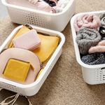 Casa si Gradina - Mobilier - Organizare si depozitare - Cutii depozitare - Cutie depozitare si organizare, SmartStore Recycled 15, din plastic reciclat, Alb, 10L, 37x28x15 cm - Infinity.ro