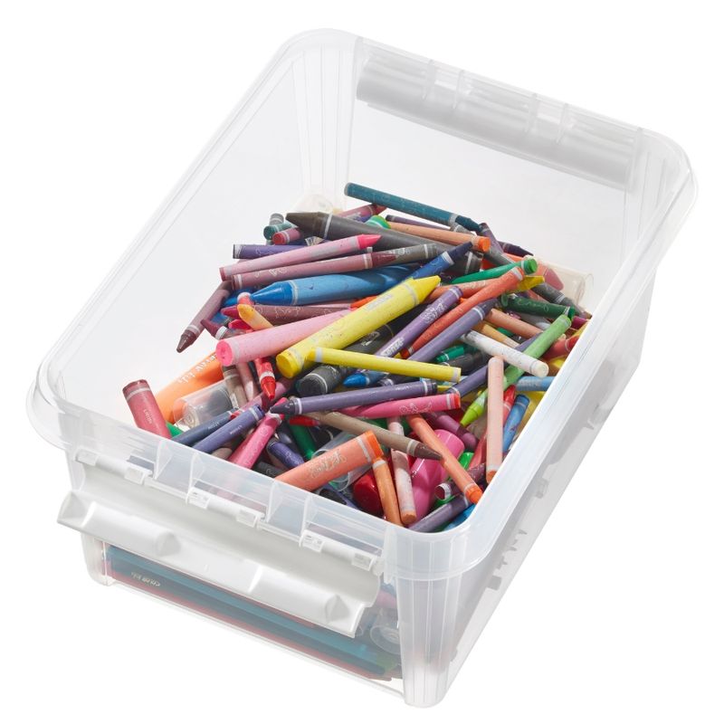 Casa si Gradina - Mobilier - Organizare si depozitare - Cutii depozitare - Cutie depozitare si organizare, cu capac, SmartStore Home 10, Plastic fara BPA, Transparent, 34x25x16 cm - Infinity.ro
