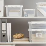 Casa si Gradina - Mobilier - Organizare si depozitare - Cutii depozitare - Cutie depozitare si organizare, cu capac, SmartStore Home 10, Plastic fara BPA, Transparent, 34x25x16 cm - Infinity.ro