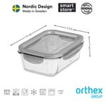 Casa si Gradina - Bucatarie si vesela - Vase pentru gatit - Vase termorezistente - Vas termorezistent, multifunctional, cu capac din plastic, Orthex, 0.75L, 18x13.5x7 cm - Infinity.ro