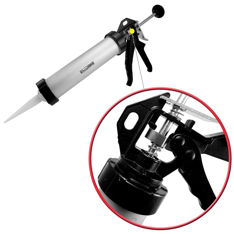 Casa si Gradina - Constructii - Scule electrice si accesorii - Pistoale de lipit - Pistol, presa, cartus silicon, tub aluminiu, 310 ml, Richmann Exclusive - Infinity.ro