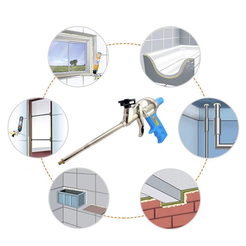 Casa si Gradina - Constructii - Scule electrice si accesorii - Pistoale de lipit - Pistol aplicat spuma, poliuretanica, cu 2 varfuri, 32 cm, Richmann - Infinity.ro