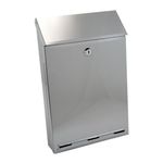 Casa si Gradina - Constructii - Depozitare, transport si protectie - Cutii postale - Cutie postala, inox, argintiu, format A4, Damech - Infinity.ro